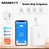 NONE Kit Irrigazione Intelligente Tuya WiFi con Pompa a Goccia, Batteria Ricaricabile, Strumenti da Giardino per Irrigazione a Goccia e Sprinkler