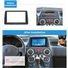 ZHUIHENG Fascia doppia 2 Din per FIAT Panda (169) 2003-2012: Radio CD DVD Stereo Pannello Montaggio su cruscotto Installazione Trim Kit Telaio Piastra Lunetta