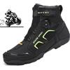 NONE Nuovi stivali da moto da uomo in pelle Motos traspiranti antiscivolo resistenti all'usura stivali da motociclista scarpe da corsa alla caviglia