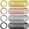 NONE 5/10/20/40/60/100 pezzi molla in metallo 1 pollice O Rings clip portachiavi moschettone rotondo clip portachiavi fibbia a scatto per borsa borsa cordino