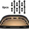 NONE 6 pezzi/2 set fibbie magnetiche in silicone per friggitrice ad aria - clip per pergamena antiaderenti, elementi di fissaggio magnetici, compatibili con /forni per friggitrice ad aria