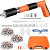 Seeiswork Mini pistola sparachiodi in acciaio a 5 velocità, rivettatrice manuale per cemento, pareti, soffitti, ancoraggio a muro, dispositivo per scanalature, strumento di fissaggio per pareti domestiche