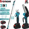 Bromose 3500W Brushless Telescopico Palo Motosega Elettrica 3-IN-1 Forbici a Ramo Alto Strumento di Potatura da Giardino per Batteria 21V