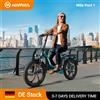 HillMilES Bicicletta Elettrica Pieghevole HillMiles MilePort, E-bike con Pneumatici Fat da 20"*3.0", Motore da 250W, Batteria 36V 13Ah, Autonomia 120 km, 25 km/h, 7 Velocità, Freni a Disco, Bici Elettrica per