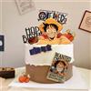 Bandai Set di 7 Decorazioni per Torta ONE PIECE Luffy, Topper per Torta Anime per Ragazzi e Ragazze, Bandierine per Decorazione Torta, Accessori per Feste di Compleanno e Baby Shower