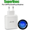 NONE Caricabatterie Rapido Supervooc 65W EU/US per Oppo K9 Find X2 X3 X5 Pro Neo Lite 5G, OnePlus 10 Nord 2t, realme 9 con Cavo USB Type-C 100W