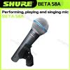 Shure Microfono Cablato SHURE BETA 58A, Microfono Dinamico Portatile per Performance dal Vivo, Feste, Canto, Karaoke, Palcoscenico, Dropshipping