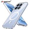 jaspever Custodia Magnetica per MagSafe per Xiaomi 17 15T Pro, Cover Ibrida Trasparente con Retro Rigido e Bordo Morbido, per Xiaomi17 Xiaomi15T 15TPro
