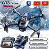 NONE Nuovo Drone GT8 2026 con GPS, Videocamera Professionale 8K HD 360° ° Doppia Fotocamera 5G WIFI Motori Brushless Evitamento Ostacoli Quadricottero Pieghevole Giocattolo