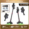 Lamzien Aspirapolvere senza fili LAMZIEN V8, 30000PA/40 minuti di autonomia, filtrazione HEPA efficiente, nuovo motore brushless, autoportante, per casa/peli di animali domestici/tappeti/pavimenti