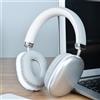 NONE Cuffie Bluetooth Over-Ear Wireless HiFi per Musica e Gaming, Comode con Microfono per iPhone, Android, PC, Viaggi, Sport, Regalo, Colore Argento