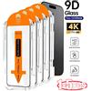 EOENKK 1-5 Pezzi Pellicola Protettiva Antipolvere Facile da Installare per iPhone 16 15 14 11 13 Pro 15 17 Pro Max 12 Mini XS X XR in Vetro Temperato