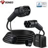 GONEO Cavo di Ricarica EV Tipo 2 22KW/11KW/7.2KW per EV/PHEV Ibridi, Certificato TÜV, Impermeabile IP54, Ignifugo PA66+TPU