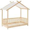 BAÏTA Letto tenda Tiny pino massiccio 70 x 140 rete inclusa