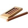 Boltze Candela a stelo Classic (4 pezzi, marrone, 25 cm, superficie scanalata, design classico, candela, candela marrone, decorazione) 2060648