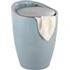 Wenko Sgabello portabiancheria Candy grigio, ABS, 36 x 50.5 x 36 cm, Grigio