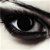 DESIGNLENSES, Lenti a contatto colorate nere per costume di Halloween da zombie, senza gradazione, 1 paio (2 pezzi), lentes colore completamente nero + custodia per lenti Blind Black
