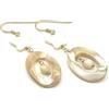 Generic Orecchini con Madreperla Bianca e Beige, Pendenti con Farfalle, Argento Dorato Italiano, Gioielli Estate, Bijoux Artigianali, Made in Italy