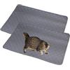 Mateju Tappetini Igienici per Cani, Riutilizzabile Tappetini Cane Cuscinetti per Addestramento Cuccioli, 2 Pezzi Tappetino da Allenamento Lavabili per Gatti, Cani, Conigli (70x100CM,antracite)