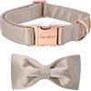 Unique style paws Collare per cani, collare di seta per cani con fiocco, morbido papillon collare regolabile per regalo per cani femminili o maschili di piccola taglia