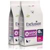 Generico Exclusion Hypoallergenic Crocchette Gatti Maiale e Patate 2x1,5kg | Ipoallergenico, Confezione da 2