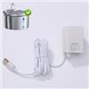 FEELNEEDY FN-W08 - Pompa dell'acqua per fontana per gatti FEELNEEDY 3,5L in acciaio inox