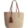 Theaque Borse di paglia da donna | M Size Travel Straw Totes Bag Woven Summer Handmade Shoulder Bag Handbag