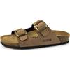 GoldStar Ciabatta donna modello GS800Q Startek 2 Fasce Regolabili Plantare Anatomico Soft (Cognac, numeric_37)