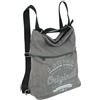 J JONES JENNIFER JONES J JONES Borsa zaino da donna grande realizzata in tela e vera pelle Borsa hobo vintage