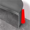 Hengrongshen Battiscopa in PVC Adesivo, 10cm x 10m Copri Battiscopa Adesivo, Morbido Profilo Angolare PVC, Profili in PVC Copri Battiscopa Decorativi per Cucina e Bagno,Soggiorno, Officio (Grigio)