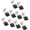 Milageto 10x Clip per lavello sottopiano Installazione Staffa di riparazione Accessori Parti Installazione semplice Sostituzione del montaggio del lavello del