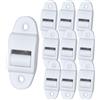 Krawnxin Guida Cinghia Tapparella 14 mm Cinghia Avvolgibile con Spazzola, Plastica, Bianca (14mm X 10pcs)