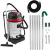 MAXBLAST Sistema pulizia grondaie MaxBlast | Aspirapolvere industriale 80L secco/umido con kit aste 1,2-7,2 m, tubo 5 m, 3000W, triplo motore, filtro in tessuto, cavo 9 m, accessori inclusi