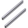 DSWZLQDXB 2 pezzi Maniglioni per Armadio Pomelli per Mobili Maniglia per guardaroba grigio Tiretti del cassetto Dell'armadio Spazio Alluminio Manopole Maniglie per tirare (Hole distance 128mm)