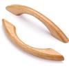 Ndjiloik 10 maniglie per armadi in legno, per mobili, cucina, per porte di armadi, in legno, con viti, distanza tra i fori 128 mm
