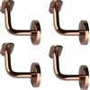 Generic Set di 4 staffe per corrimano in acciaio inox resistenti per montaggio a parete, per corrimano in legno e acciaio, viti non incluse