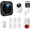 DadVu Soul & Technology Dadvu Allarme casa wireless con Telecamera, Gsm, WIFI 2.4Ghz, Combinatore Telefonico, DV-2ATNC, Controllo da App, Compatibile Google Home ed Alexa