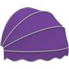 KDDFN Tenda Cappottina da Sole per Esterno,Tettoia a Cupola Pieghevole per Porte,Tenda da Sole per Finestra/Ingresso,Tenda Parasole per Gazebo Patio,Riduce Luce e Calore (Diameter:120cm/47in,Purple)