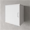 Inbagno Pensile sospeso lavanderia 45x34 cm in PVC bianco con anta, ripiano interno e fissaggi inclusi, KANDY