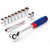 WORKPRO Set di chiavi a bussola metrice, 12 pezzi WP202558