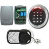 POOIQX Tastiera senza fili for porta automatica/porta del garage/cancello a battente/apricancello scorrevole telecomando e ricevitore for vialetto,Progettato Per Un Servizio Duraturo(Noir)