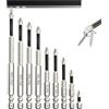 OMJMYY 9 Pezzi High Magnetic Screwdriver Drill Bit Set, Punte Avvitatore Magnetiche in Acciaio S2, Inserti Professionali per Cacciavite e Trapano, 25-150 mm Antiscivolo per Lavori di Precisione