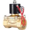 Jadeshay Elettrovalvola,DN32 Elettrica Valvola Elettrovalvola in Ottone AC220V 2 Vie Solenoid Valvole Normalmente Chiusa 1-1/4 Pollice per Controllo Acqua