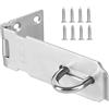 GOLRISEN Lucchetto Hasp in Acciaio Inox Lucchetto con Chiusura a Viti Serratura per Porta in Acciaio Inox Chiavistello con Lucchetto Chiusura a Lucchetto con Viti 5 Pollici per Armadio Cassetto Porta