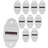 Krawnxin Guida Cinghia Tapparella 23mm Cinghia Avvolgibile con Spazzola, Plastica, Bianca (23mm X 10pcs)
