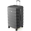 Flight Knight Valigia Baule 80 cm Bagaglio da Stiva Rigido in ABS per Viaggi Lunghi Grande Capacita Interna Ruote Spinner e Serratura TSA Approvata per la Maggior Parte delle Compagnie Aeree UK