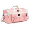BAGZY 70L Borsone da Viaggio Grande Borsone Palestra Bagaglio a Mano 400D Oxford Impermeabile Valigia Pieghevole Borsone Weekend per All'aperto/Campeggio/Fitness/Trasloco (Rosa)