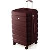 Flight Knight Valigia Baule 80 cm Bagaglio da Stiva Rigido in ABS per Viaggi Lunghi Grande Capacita Interna Ruote Spinner e Serratura TSA Approvata per la Maggior Parte delle Compagnie Aeree UK
