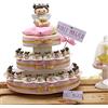 Viale Magico Torta Bomboniere Battesimo Angelo con Cuore Bimba Portachiave 35 fettine