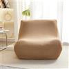 WWQQKJ Pigro Copridivano Elasticizzato, Jacquard Piccoli Controlli Copridivano Senza Braccioli Antiscivolo Durevole Lavabile Sofa Protettore per Soggiorno(Cammello)